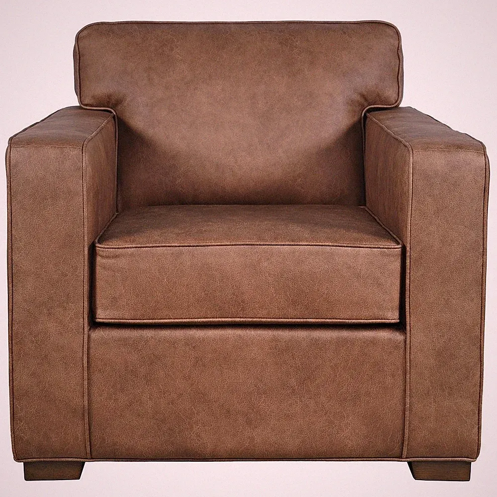 Eastwood Faux Leather Lodge Accent Lounge Chair